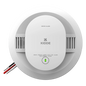 Detector de humo fotoeléctrico alámbrico 120 V CA con respaldo de baterías AA, interconexión hasta 24 dispositivos, paquete de 6