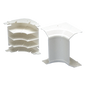Esquinero interior, para uso con canaleta T70, Material PVC Rígido, Color Blanco Mate
