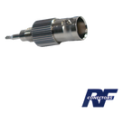 Adaptador de Radio en Línea / BNC Hembra a Plug Fono / Cuerpo Niquelado / Contacto Oro / Aislante Teflón / Compatible Motorola GP350/GP300/P110/SP120