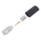 Conector N Macho / Anillo Plegable / Bronce Plateado / Contacto Oro / Teflón / LP-600 LMR-600 CNT-600