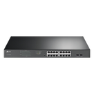 Switch PoE / 16 Puertos Gigabit / 2 SFP / 192W / 34 VLANs / 23.8 Mpps