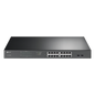 Switch JetStream de 16 puertos 10/100/1000Mbps y PoE af/at, 2 puertos SFP hasta 192W.