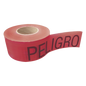 Cinta para barricada \"PELIGRO\" de 100 m y ancho de 3\".