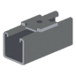 Tope Unicanal Muesca para Tornillo de  3/8\" ( 9.5 mm ).