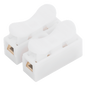 Conector tipo PUSH de 2 Contactos / Para una Conexión Rápida / Puentes de Cables