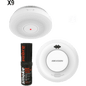 Kit de Detección de Humo / 9 Detectores Interlink + Hub Wi-Fi / Interconectable 30 Dispositivos / Batería 10 Años / Alarma 85 dB / Probador SABRE Incluido / Hik-Connect