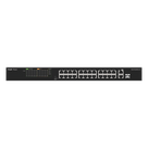 Switch PoE+ No Administrable / 24 Puertos 10/100 PoE+ / 2 Uplinks Gigabit / 1 SFP Combo / 180W / 8.8 Gbps / 1U