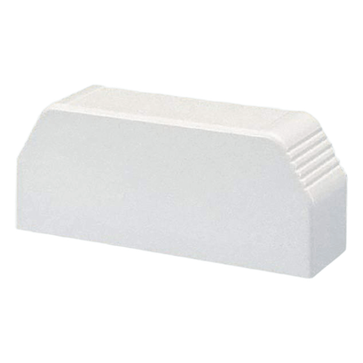 Tapa final, para uso con canaleta T70, Material PVC Rígido, Color Blanco