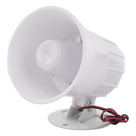Sirena Cableada / 110 dB / 15 W / 12 VCC / Diseño Compacto 110 × 100 × 113 mm