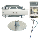 Kit de Instalación Abatible / Brazos Octagonales y Redondos / Soporte Sensores de Borde / Aluminio Resistente / Compatibilidad Múltiples Barreras