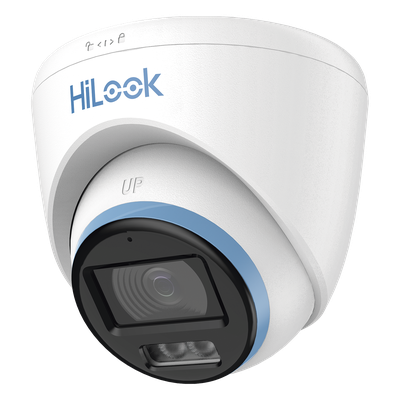 [Dual Light + ColorVu] Turret TurboHD 3K / 5 Megapixel / Lente 3.6 mm / 40 mts IR EXIR + 40 mts Luz Blanca / Micrófono Integrado / Exterior IP67 / dWDR