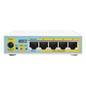 (hEX PoE LITE) RouterBoard, 5 Puertos Fast Ethernet, 4 con PoE Pasivo, 1 Puerto USB
