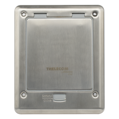 Caja de Piso con Contacto Eléctrico (Duplex), Resistente al Agua, IP66 (Con Tapa Cerrada) (11000-53201)