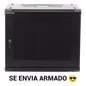 Gabinete PRECISION, Con Puerta Perforada, de 19in, 9UR, 450mm de Profundidad, Color Negro