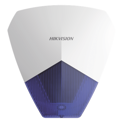 Sirena Estrobo Cableada Hikvision DS-PS1-B / 105 dB / LED Azul / IP54 / Compatible con Cualquier Panel de Alarma