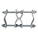 Kit de Montaje Tipo Pipa / Acero Galvanizado / Diámetro 31.8 mm a 88.9 mm / Intemperie / Peso 3.2 kg / Color Plata