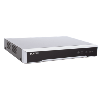 DVR Pentahíbrido / 8 Canales TurboHD 4K + 8 Canales IP / AcuSense / H.265+ / HDMI 4K / Audio por Coaxitron / 8 Entradas de Alarma
