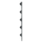 Poste de Paso para Cercas Eléctricas / Tubo Redondo 25 mm (1 in) / Longitud 1 m (39.4 in) / 5 Aisladores Integrados / Acero Galvanizado en Caliente