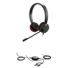 Auricular Profesional UC / Cancelación de Ruido Avanzada / Conexión Dual USB-C/A y 3.5 mm / Micrófono con Supresión de Ruido de Fondo / Controlador en Cable con LED / Almohadillas para Uso Prolonga