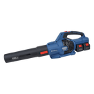 Sopladora Inalámbrica / 20V+20V / 6.0 Ah / Motor Sin Escobillas 1100 W / 650 CFM / 62 m/s / 6 Velocidades + Turbo / 1.9 kg
