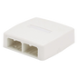 Caja de Montaje en Superficie, Para 4 Módulos Mini-Com, Color Blanco