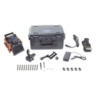 Fusionadora de Fibra Óptica / Alineación Activa por Revestimiento / 4 Motores / Pérdida SM 0.02 dB / Pantalla Touch 5.0\" / IP52 / 150 Empalmes por Carga