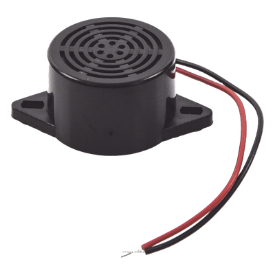 Zumbador 85 dBi a 12 Vcc para Chapas y Contrachapas permite avisar que la puerta se esta abriendo.