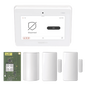 Kit de Panel de Alarma / Pantalla Táctil 7 Pulgadas / Tecnología Inalámbrica SIX / Cifrado AES-128 / Sensor PIR / 2 Contactos Magnéticos / Respaldo de Batería