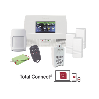 Panel de alarma inalámbrico autocontenido con pantalla táctil de 4.7 pulgadas, listo para Total Connect y automatización Z-Wave