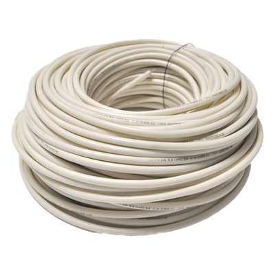 Cable Doble Aislado para Cercas Electrificadas / Bobina 25 m (82 ft) / Calibre 22 / Anti-UV / Multifilar Flexible
