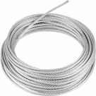 Cable de Retenida de Alta Resistencia / 7 Hilos Trenzados / 3/16 Pulgadas / Carga a Ruptura 1294 kg (2850 lb) / Galvanizado Clase A / 100 m (328 ft)