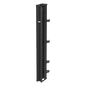 Organizador Vertical CableTek, Doble (Frontal y Posterior), Para Rack Abierto de 45 Unidades, 6 in de Ancho, Color Negro