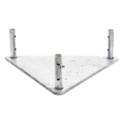 Base para Torre / Placa de Acero 1/4' / Niple 3/4' Galvanizado / Concreto Estructurado / Compatible TZ30