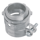 Conector Recto para Tubo Flexible / 3/4\" (19 mm) / Diámetro 32 mm / Longitud 36 mm / Acabado Bruñido Brillante / NEMA FB-1 / UL 514B