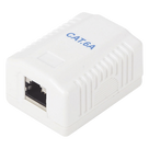 Caja de Pared / 1 Puerto / Cat6A Blindado / T568A/B / 125 VAC / 1.5 A / 750 Ciclos / 0.131 ft x 0.131 ft