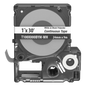 Casete MP, Cinta Continua, Pol., 1 W x 30 L, Blanco/Negro