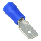 Terminal Macho Aislada / 16 - 14 AWG / Azul / Paquete 25 Piezas / 21.2 x 10.3 x 6.2 mm