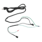 Cable de alimentación con Termostato Integrado para Ventiladores / 1.8 m (5.9 ft) / 115V / 10A / Cobre / Negro / 2 Conectores para Ventiladores