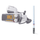 Kit de radio marina VHF / 156-163 MHz / Antena 2.4 m (7.9 ft) / 25 W / IPX4 / GPS integrado