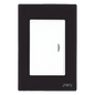 Apagador Escalera Sencillo de 10 A/ 127 V CA ~ 60 Hz / Placa Negra.