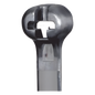 Cincho de Nylon 6.6 Dome-Top®, Con Lengüeta de Bloqueo de Acero Inoxidable, 620 mm largo x 7mm ancho, Color Negro, Exterior Resistente a Rayos UV, Paquete de 100pz