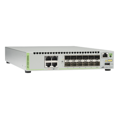 Switch Capa 3 Stackeable 10 Gigabit , 12 puertos SFP/SFP+ 10G y 4 puertos 100/1000/10G Base-T (RJ-45)