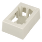 Caja de Pared Superficial, Uso Universal con Placas de Pared, Con Cinta Adhesiva, Color Blanco Mate