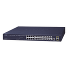 Switch Administrable Capa 2 / 24 Puertos Gigabit RJ45 / 2 Puertos SFP 100/1000X / 52 Gbps / 1U Rack / 17.5 x 8.15 x 1.77 in
