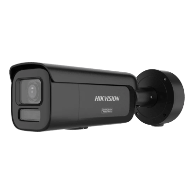 [Dual Light + ColorVu 3.0 + HikAI] Bala IP 4 Megapixel / Lente Mot. 2.8 a 12 mm / 60 mts IR + Luz Blanca / Exterior IP67 / WDR 130 dB / ACUSENSE 3.0 / Microfono Integrado / Metal / NEMA 4X / ACUSEE