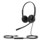 Diadema Alámbrica UH34 Dual de Yealink USB Compatible con Teléfonos IP y Computadoras.