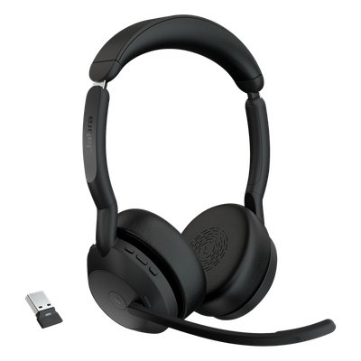 Diadema / Auricular Jabra Evolve2 55 Stereo / Bluetooth 5.2 + USB-A / Cancelación Activa de Ruido / 18h Batería (25599-999-999)