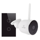 Kit Domótica WiFi / 1 Cámara + 1 Apagador Triple / 2.4 GHz / 800W por Circuito / 100V-250V