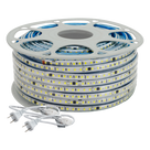 Manguera LED Luminosa / Resina Transparente / 50 m / 110V CA / 4.2 A / 500 W / 164 pies / T.C.C. 6500 K / IP65