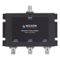 Divisor de potencia de 3 vías para la distribución de señal a tres antenas de servicio | 4.8 dB de pérdida por puerto | Conectores F hembra